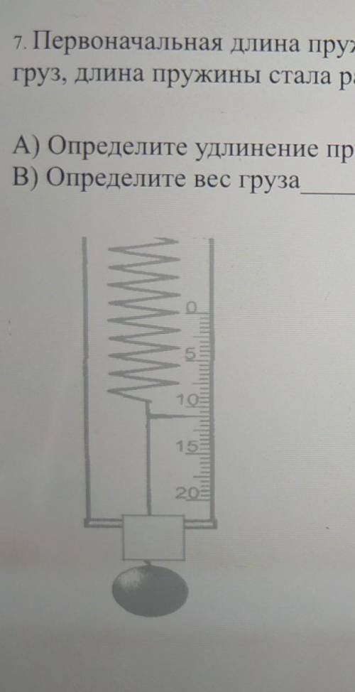 К пружине школьного динамометра подвешен. Первоначальная длина пружины. Груз на пружине удлинение. Удлинение пружины от массы. Длина пружины динамометра без нагрузки.