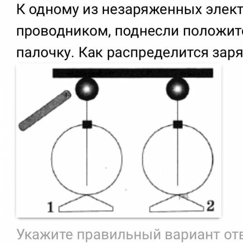 К незаряженному электрометру подносят заряженную палочку. Поднести палочку к незаряженному электрометру. Распределение зарядов на электрометре. Электрометры физика проводники. К электрометру подносят палочку.