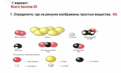 Сколько веществ изображено на рисунке