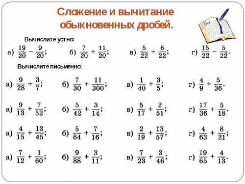 Составь примеры с дробями по рисунку и произведи вычисления учи ру