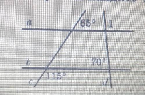 По чертежу найдите угол 1 если известно что а в