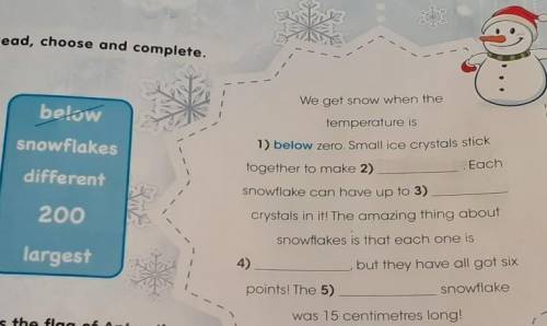 2 read and choose. We get Snow when the temperature is below Zero. Read, choose and complete 29. Read choose and complete 2 класс ст.27 упражнения. Read choose and complete the class book entry.