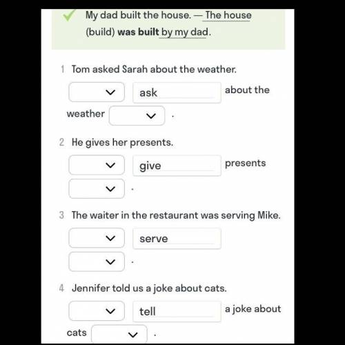 Present simple choose the correct option. Choose the correct options and put the verb to be in the correct forms to make Passive Voice sentences. Study the example. Choose the correct options and put the verbs in the correct form to take the sentences Passive. Tom asked Sarah about the weather. Study the example choose the correct options and put the verbs in the correct form to make the sentences Passive.