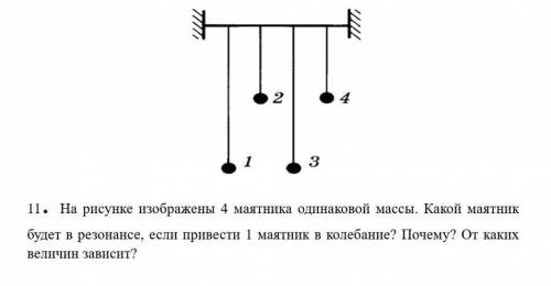 Тест по физике резонанс