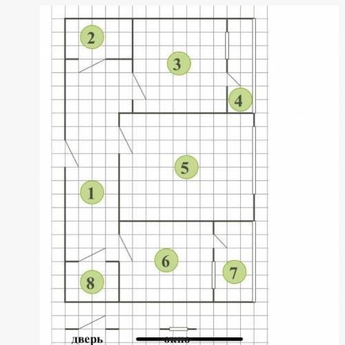 На рисунке план квартиры в пятиэтажном кирпичном