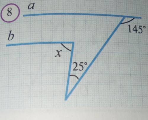 На рисунке 8 16. Чему равен угол на рисунке если a||b 1333°.