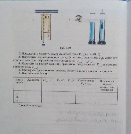 Используя данные рисунка определите силу архимеда действующую