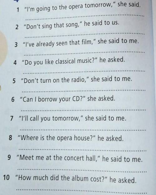 Turn the following into reported questions fred. Turn the following into reported Speech. Turn the following into reported questions where do you Live i asked her. Change the sentence into reported Speech. Nina said: "next Summer we will go to Paris".. Write the following sentences into reported Speech 1.- “i’m going to the sales” Alice said..