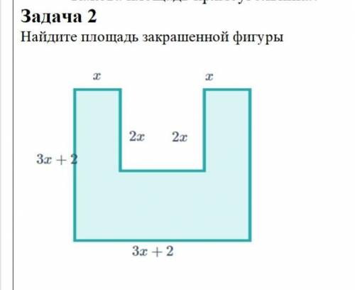 Найти площадь закрашенной фигуры графики