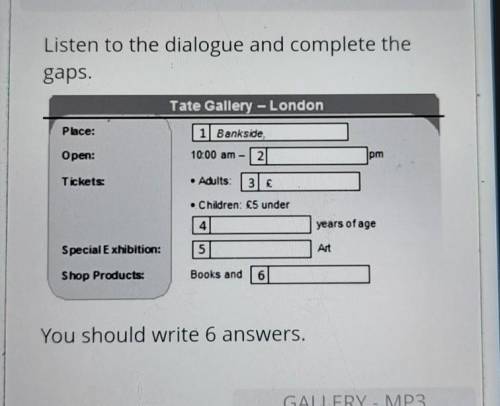 Bankside Recruitment Agency Listening answers. Read the dialogue and complete gaps