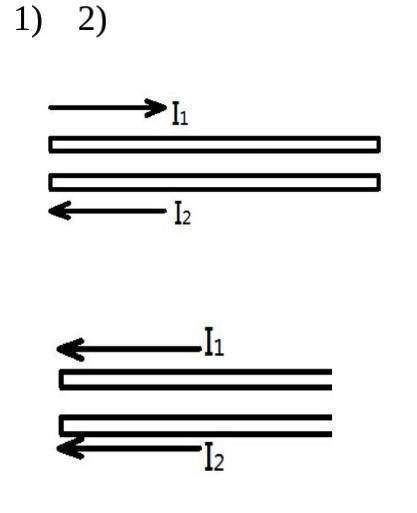 2 проводника изображенные на рисунке 1. Изобразите взаимодействие двух проводников, по которым течёт ток.. Проводники с токами, изображенные на рисунке, …. 2 Проводника на рисунке. На рисунке показано как взаимодействуют проводники с током.