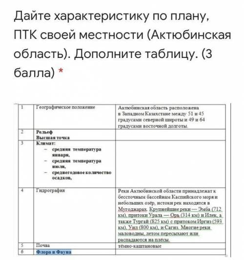 Описание птк алтая по плану