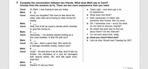 Listen to a conversation between Carol and Kevin. Complete the conversation between