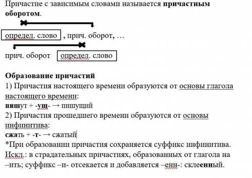 Образовано причастие предложение. Виды причастий. Совершенный и несовершенный Причастие. Какие из причастий являются специальными словами. Как образуется причастный оборот в немецком.