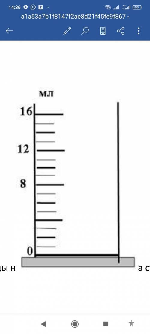 Определите цену деления шкалы измерительного цилиндра