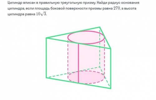 Цилиндр вписан в параллелепипед