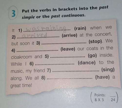 3 put the verbs in brackets