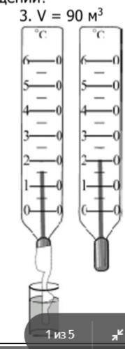 На рисунке изображены два термометра входящие