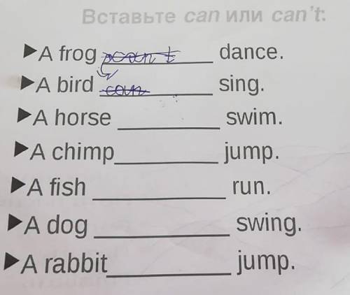 A frog can dance перевод. Транскрипция английских слов Fly,Bird, Jump, Swim. Перепиши слова расставляя их по алфавиту Swim Fish Bird Run Horse Jump Chimp Dance. Вставьте can или can't a Frog Dance. Английский 2 класс задания Sing Swim Run Jump.