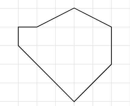 Найди площадь многоугольника изображенного на рисунке если длина клетки равна 1 см 910 svg