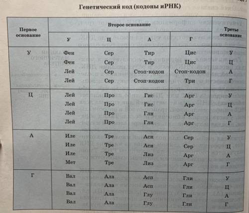 Таблица генетического кода трнк. Таблица генетического кода ИРНК. Используя таблицу генетического кода. Стоп-кодоны ИРНК. Старт кодон ИРНК.