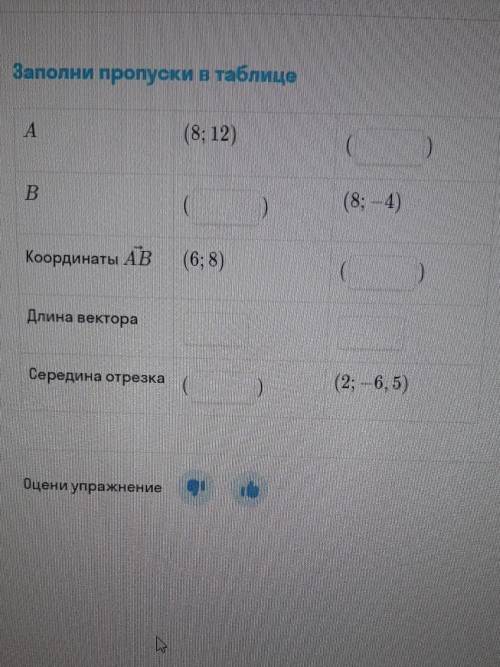 Заполни пропуски в таблице 3. Заполните пропуски в таблице а 8 12. Заполните пропуски в таблице а 8 12 в 8 -4. Заполни пропуски в таблице а 8 12 в 8 -4 координаты АВ 6 8 длина вектора. Заполни пропуски 8/12.