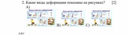 На рисунке изображена деформация